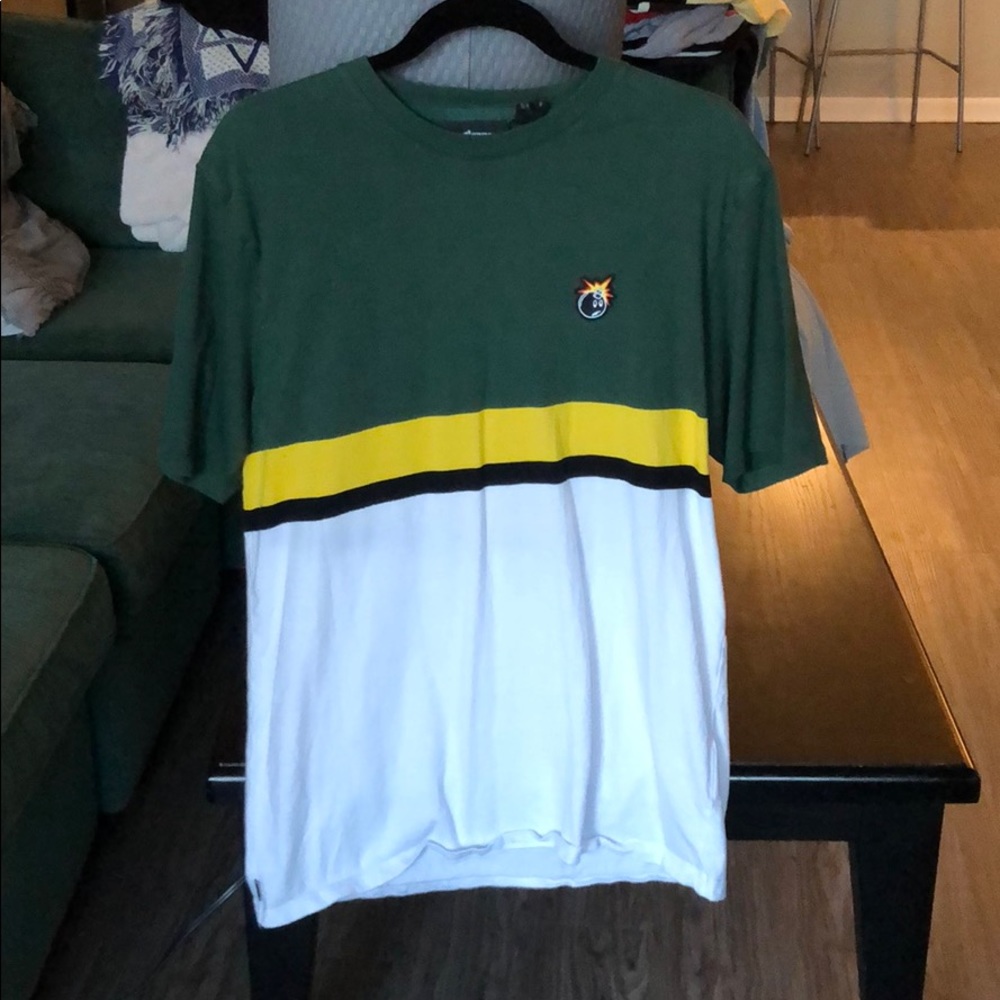 The Hundreds Green/Yellow/White T-Shirt